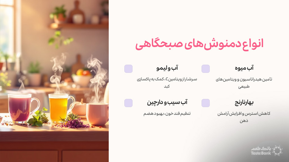 بهترین دمنوش برای صبح | بانک طعم