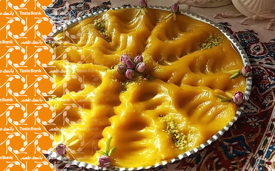 تهیه حلوا زعفرانی