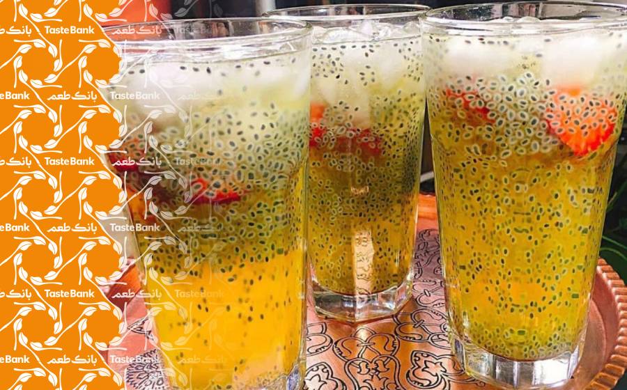 شربت تخم شربتی در تابستان