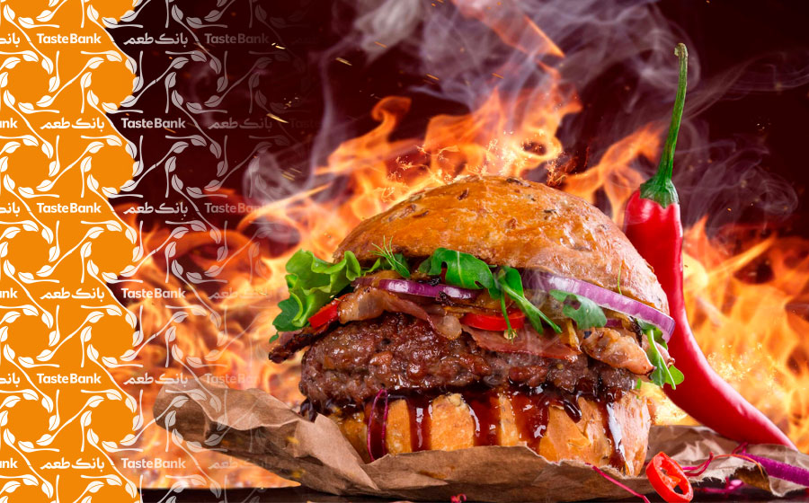 پختن همبرگر