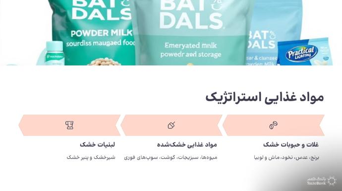 مواد غذایی استراتژیک | بانک طعم