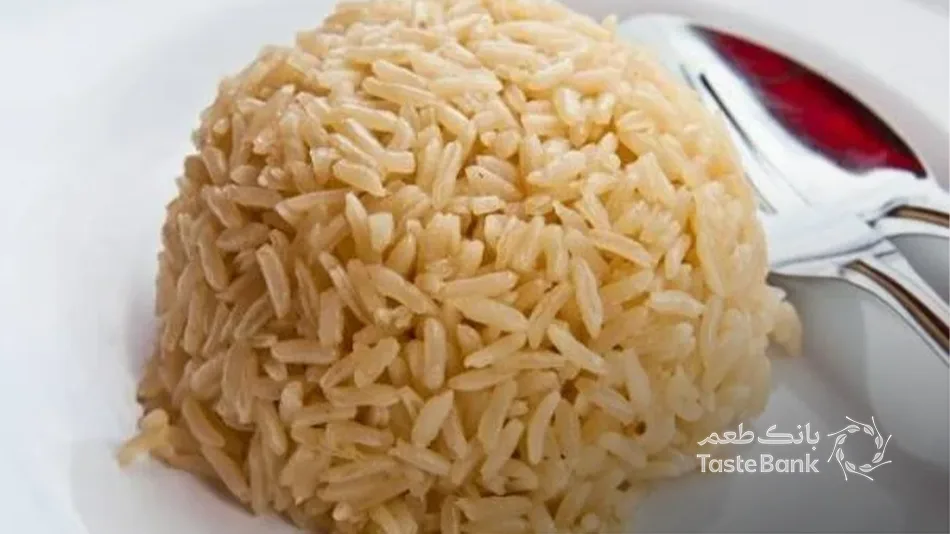 برنج قهوه ای پخته
