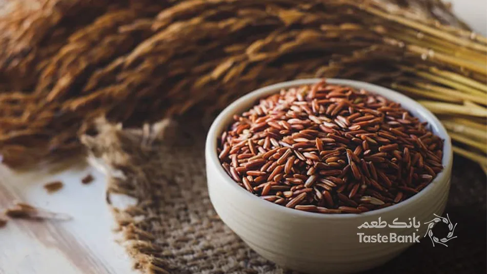 ظرف برنج قهوه ای