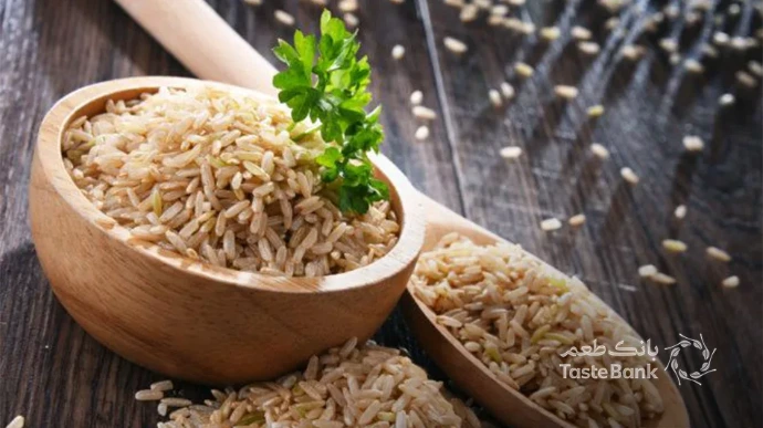 طبع برنج قهوه ای