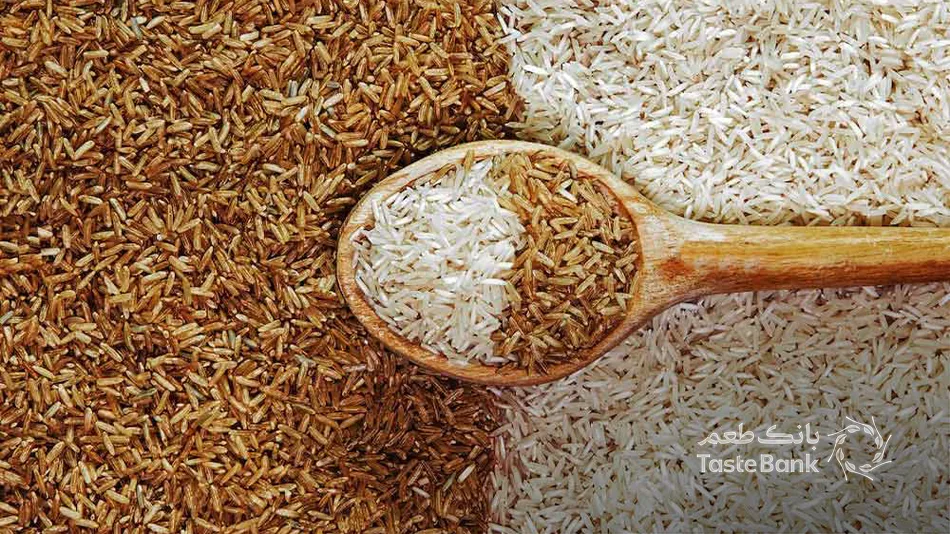 برنج سفید و برنج قهوه ای